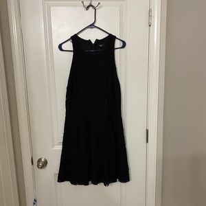 Black lace skater dress